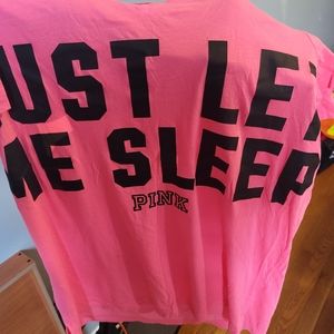 Pink sleep shirt